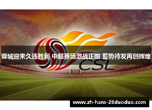 蓉城迎来久违胜利 中超赛场激战正酣 蓄势待发再创辉煌 蓉城迎来久违胜利 中超赛场激战正酣 蓄势待发再创辉煌